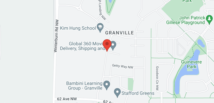 map of 8118 GOURLAY PL NW